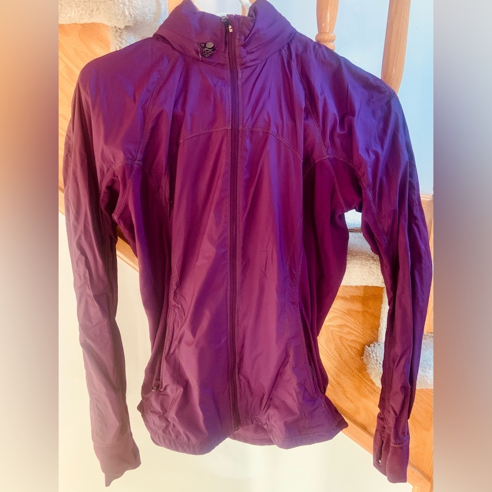 Lululemon Athletica Rush Hour Darkest Magenta Windbreaker Jacket